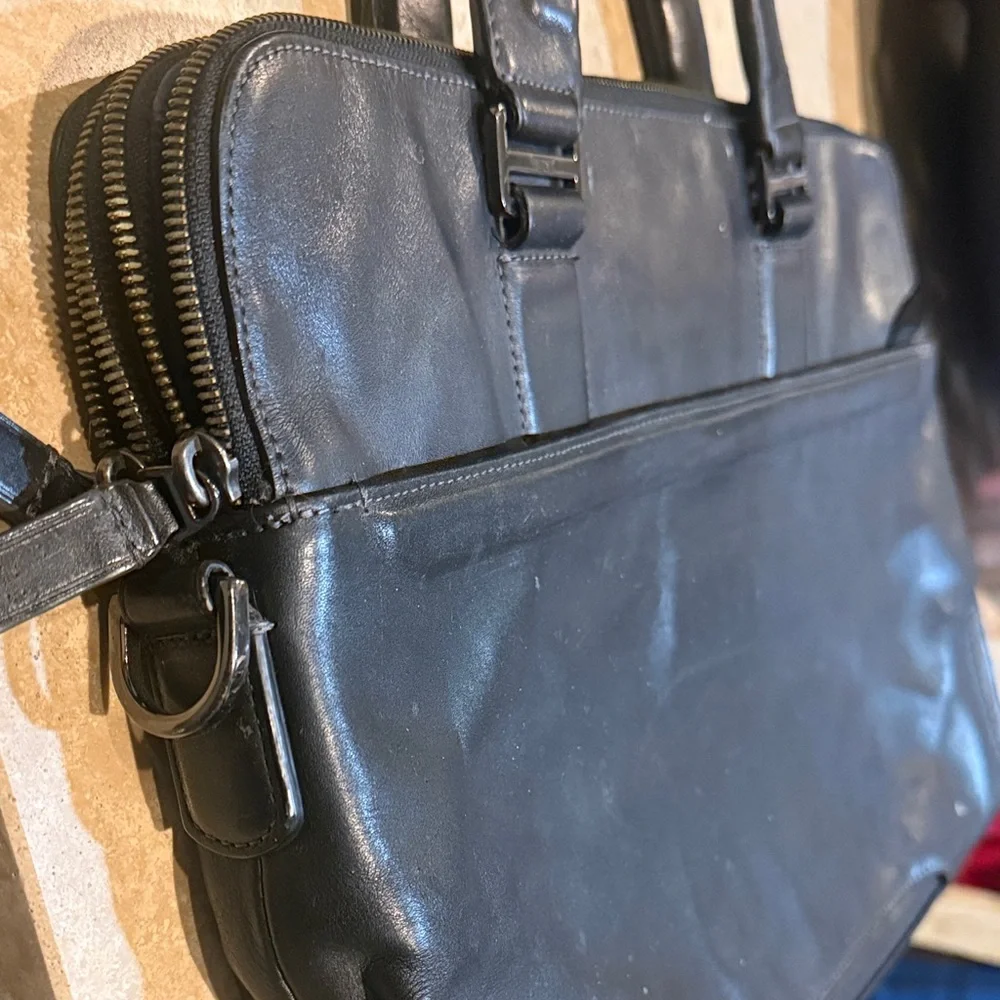 Black Leather Men's Bag Tumi